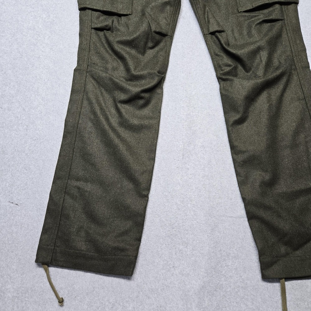 Apolis Pants Mens 34x32 Green Cargo Tweed Global Citizen Drawstring‎ Pockets - Picture 3 of 15